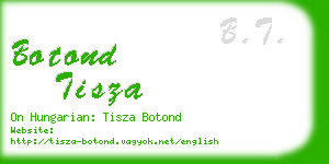 botond tisza business card